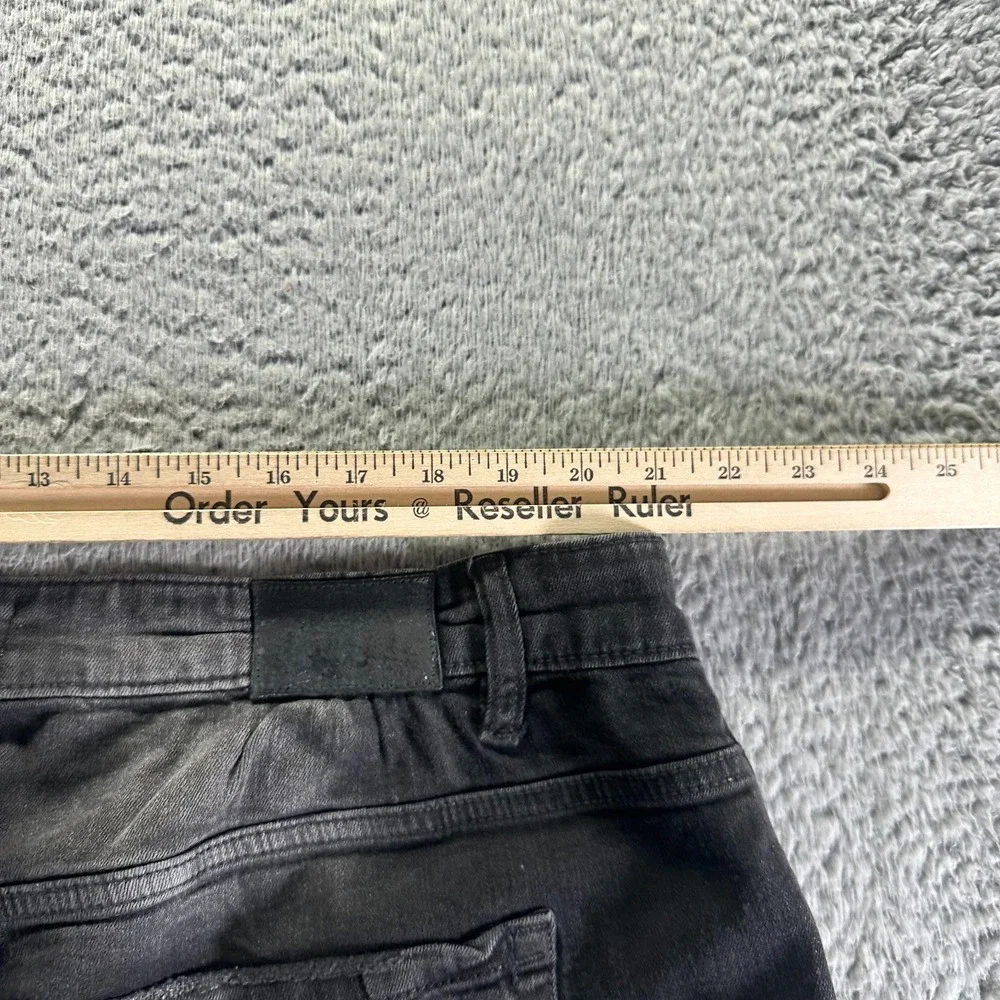 Jordan Craig Shorts Mens 42 Black Cotton Denim Bermuda Workwear Faded Stretch